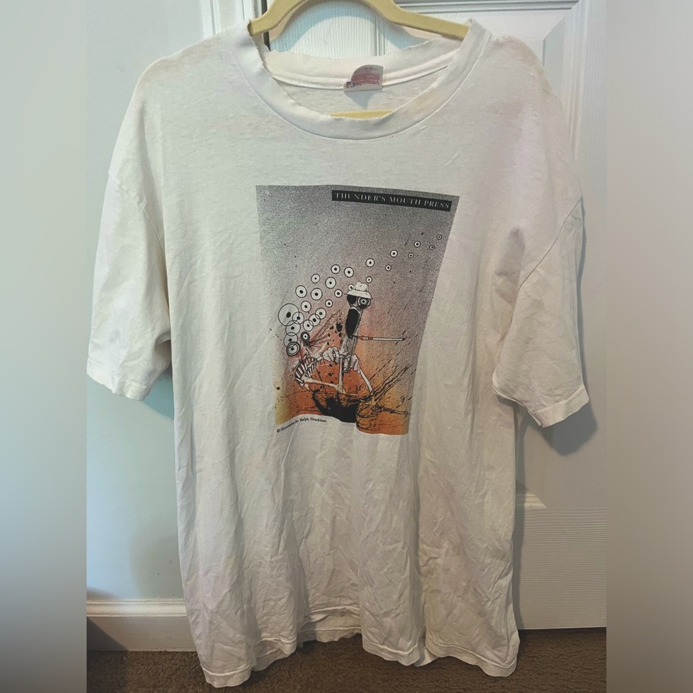 Vintage XL 1992 Fear and Loathing Hunter S. Thompson Biography Publisher Tee